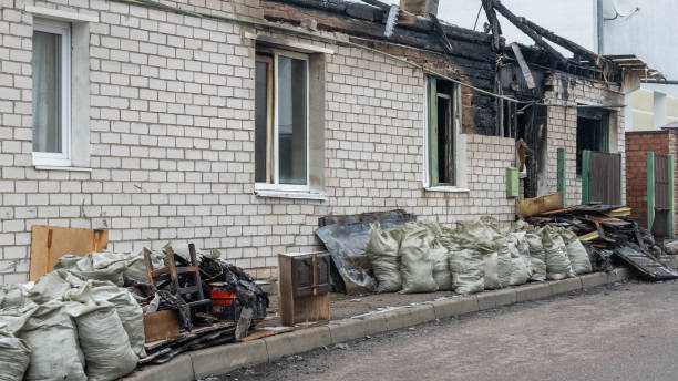 Professional Soot Cleanup technician working in Dayton, TX